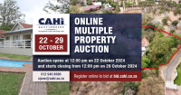 ONLINE PROPERTY AUCTION: 22 - 29 OCTOBER 2024