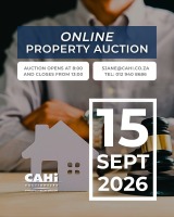 ONLINE PROPERTY AUCTION - 15 SEPTEMBER 2026 @ 08:00 - 13:00