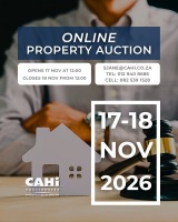 ONLINE PROPERTY AUCTION - 17 & 18 NOVEMBER 2026