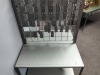 2 X STEEL HANGING DISPLAY SHELF