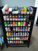 ASSORTED SPRAY PAINTS WITH SHELF