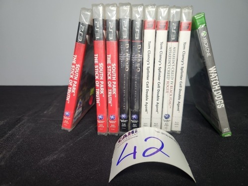 10 X ASSORTED XBOX & PLAYSTATION GAMES