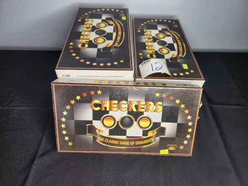 10 X CHECKERS BOARD GAMES