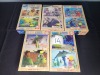 5 X WOOD PUZZLES