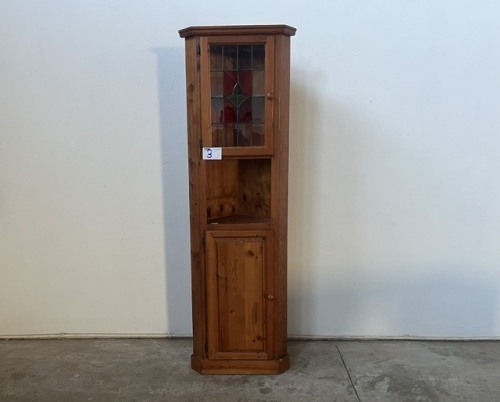 WOODEN CORNER CABINET