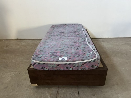 3/4 BED BASE AND SINGLE BED FOAM MATTRESS
