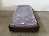 3/4 BED BASE AND SINGLE BED FOAM MATTRESS - 2