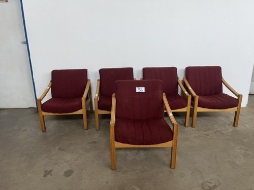 5 X OFFICE CHAIRS