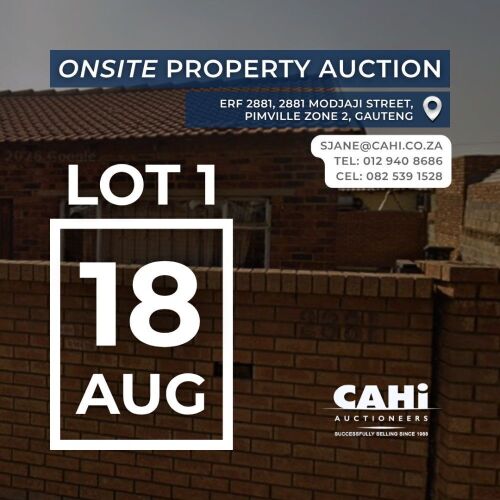 ERF 2881, 2881 MODJAJI STREET, PIMVILLE ZONE 2, GAUTENG