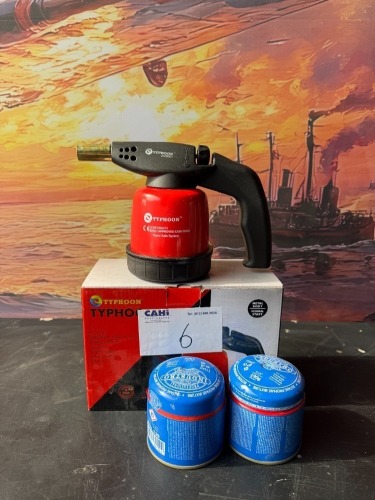 TYPHOON BLOWTORCH AND CANISTER