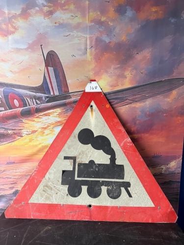 TRAIN ROAD SIGN