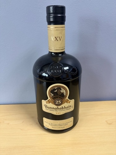 BUNNAHABHAIN ISLAY SINGLE MALT SCOTCH WHISKEY 25 YEAR - STC - Located @ Cahi Warehouse, Pretoria, Gauteng