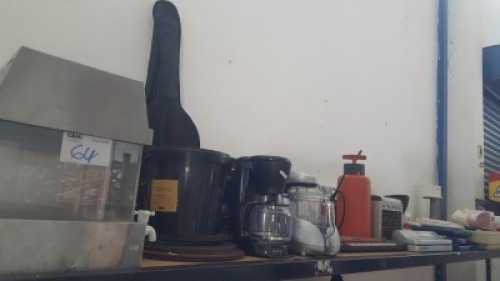 ASSORTED COFFEE MAKERS, SEWING MACHINE, SPRAYER,QUITOR, VACUUM CLEANER AND OTHER 