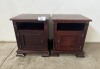 2 X BEDSIDE PEDESTALS (H635, W470, 550)