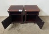2 X BEDSIDE PEDESTALS (H635, W470, 550) - 2