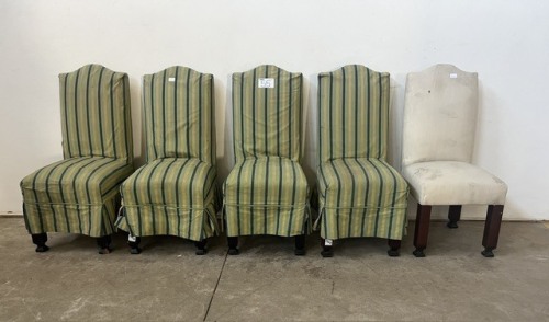 5 X DINING CHAIRS
