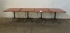 4 X CANTEEN TABLES (H745, W790, L790)