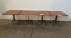 4 X CANTEEN TABLES (H745, W790, L790) - 2