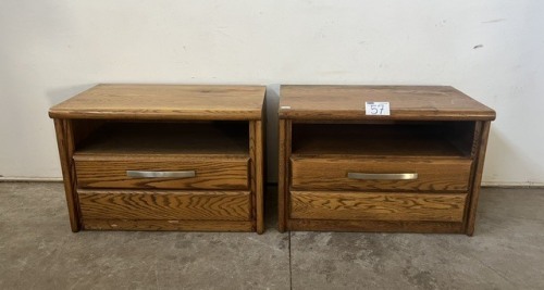 2 X BEDSIDE PEDESTALS (H615, W505, L905)