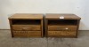 2 X BEDSIDE PEDESTALS (H615, W505, L905)