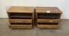 2 X BEDSIDE PEDESTALS (H615, W505, L905) - 2
