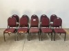 10 X OFFICE STACKER CHAIRS