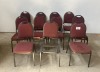 10 X OFFICE STACKER CHAIRS - 2