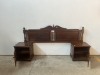 DOUBLE BED HEADBOARD WITH 2 X PEDESTALS - 2