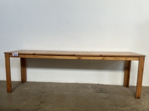 WOODEN SERVER TABLE (H760, W600, L2400)