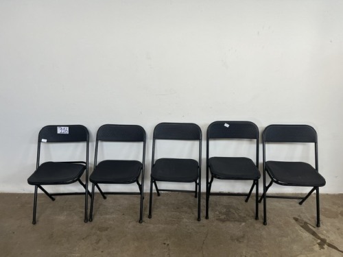 5 X FOLD UP CHAIRS