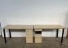 2 X OFFICE DESKS WITH DRAWERS