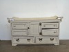 WOODEN 6 DRAWER AND ONE DOOR CABINET