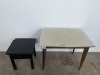 WOODEN TABLE AND ONE DRAWER PEDESTAL - 2