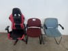 2 X VISITORS CHAIR AND GAMING CHAIR - 2