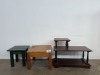 TELEPHONE BENCH, COFFEE TABLE AND SIDE TABLE