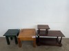 TELEPHONE BENCH, COFFEE TABLE AND SIDE TABLE - 2