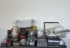 CEILING FAN/LIGHT, BREAD PAN, TINS, BEDSIDE LAMP AND OTHER GOODS - 2