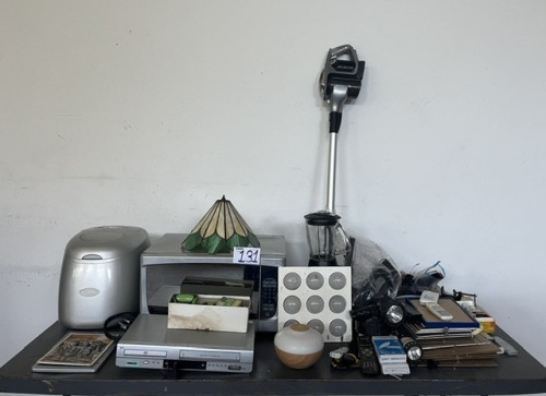 DEFY MICROWAVE, LOGIK ICE MACHINE, DVD PLAYER, BLENDER AND OTHER GOODS