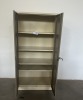 STEEL STATIONERY CUPBOARD (H1805, W455, L900) - 2