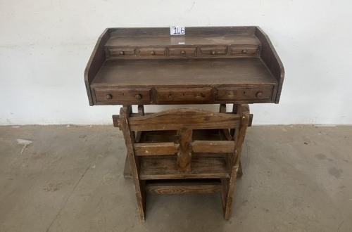 VINTAGE DESK AND CHAIR
