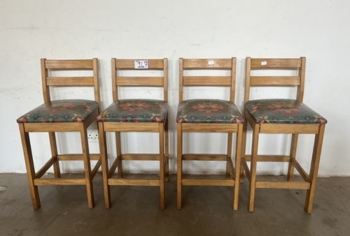 4 X BAR CHAIRS