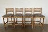 4 X BAR CHAIRS