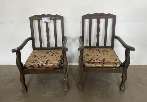 2 X VINTAGE ARM CHAIRS