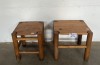 2 X PINE SIDE TABLES (H500, W450, L450) - 2