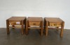 3 X PINE ONE DRAWER PEDESTALS (H500, W490, L550)