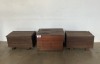 3 X WOODEN STORAGE BOXES