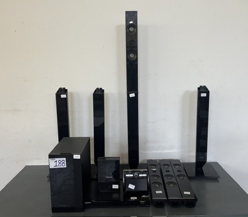SAMSUNG HOME THEATRE SOUND SYSTEM AND CAR RADIO