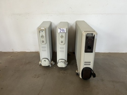 3 X OIL HEATERS