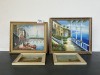 4 X FRAMED PAINTINGS
