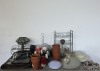 ASSORTED CEILING LIGHTS, POT PLANTERS, TOW BAR, CANDLE HOLDERS AND OTHER GOODS - 2
